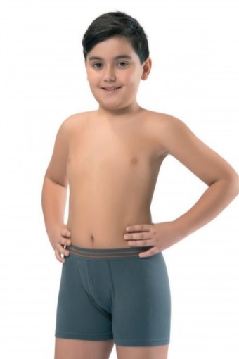 ERDEM OUTLET - Erdem Erkek Çocuk Boxer Garson Boy 3'Lü Beli Çizgili