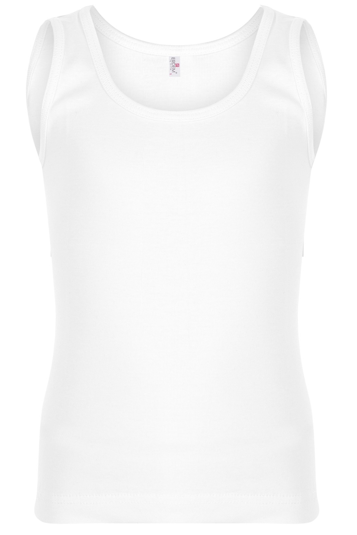 Erdem Erkek Çocuk Kalın Askılı Ribana Atlet - Beyaz - 3-4 Yaş - Thumbnail