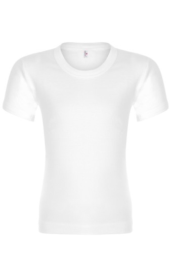 ERDEM OUTLET - Erdem Erkek Çocuk Kısa Kol Bisiklet Yaka Ribana Atlet - Beyaz - 3-4 Yaş