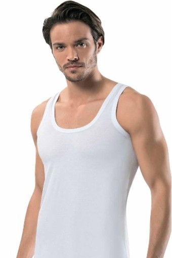 ERDEM - Erdem Erkek Kalın Askılı Penye Atlet - Beyaz - 48 (M)