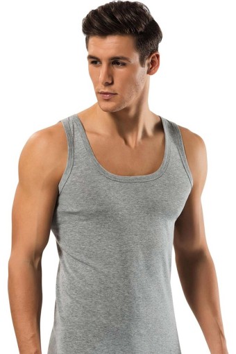 ERDEM - Erdem Erkek Kalın Askılı Ribana Atlet - Siyah - 56 (2XL) (1)