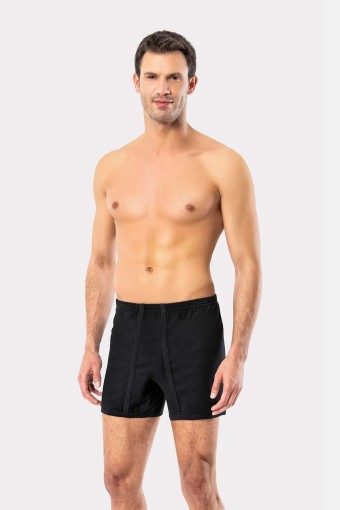 ERDEM - Erdem Erkek Paçalı Külot Penye Spor - Siyah - 54 (XL) (1)