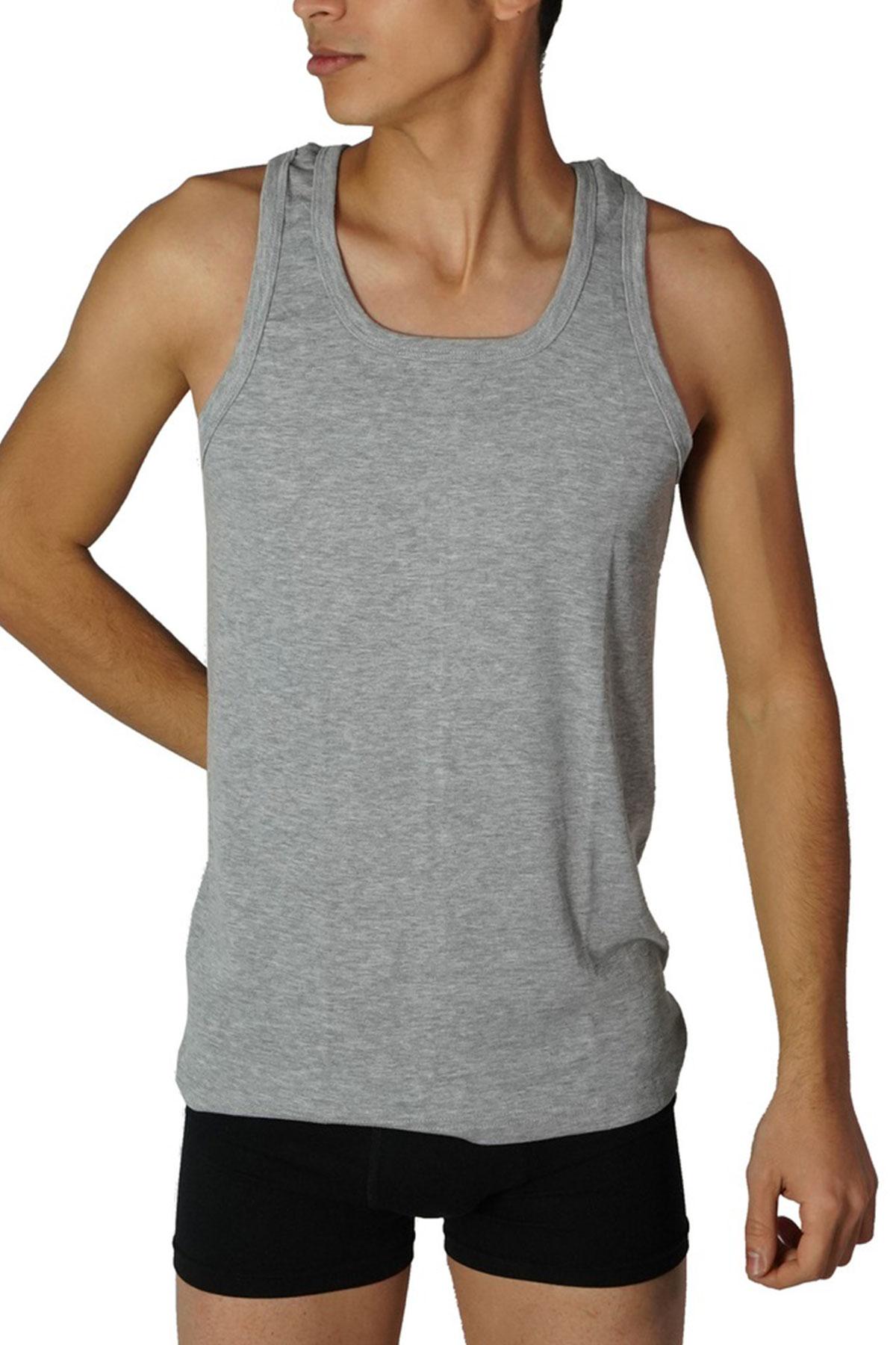 Erdem Erkek Kalın Askılı Atlet Kaşkorse Kumaş - Thumbnail