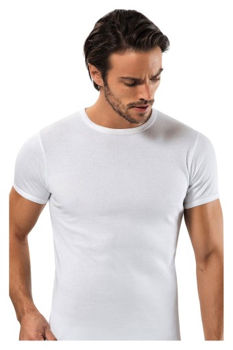 ERDEM - Erdem Erkek Yarım Kol Atlet Kapalı Yaka - Beyaz - 2XL