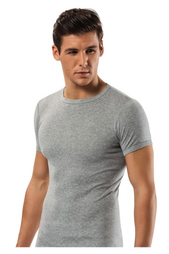 ERDEM - Erdem Erkek Yarım Kol Atlet Kapalı Yaka - Gri - S