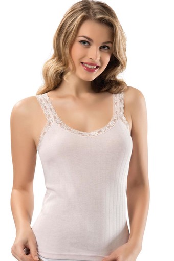 ERDEM - Erdem Kadın Kalın Askılı Dantelli Kaşkorse Atlet (1)