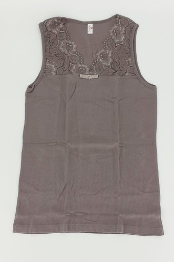 ERDEM - Erdem Kadın Kalın Askılı Dantelli Kaşkorse Atlet (1)