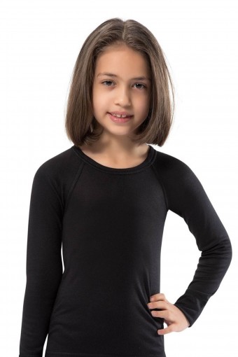 ERDEM - Erdem Unisex Çocuk Üst İçlik Uzun Reglan Kol Termal