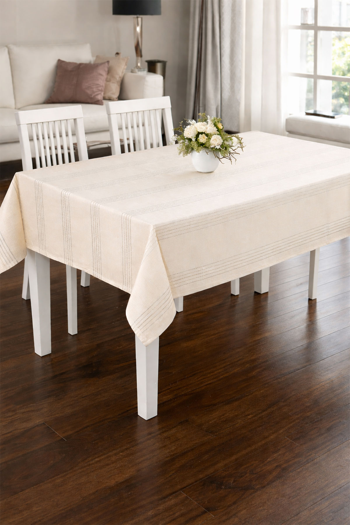 Estelica Masa Örtüsü 160x220 Cm Çizgili - Thumbnail