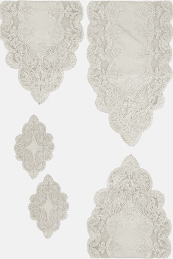 ESTELİCA - Estelica Midye Kadife Salon Takımı 5 Parça