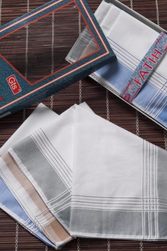 GÖZDE TEKSTİL - Fatih Kutulu Erkek Mendil 40x40