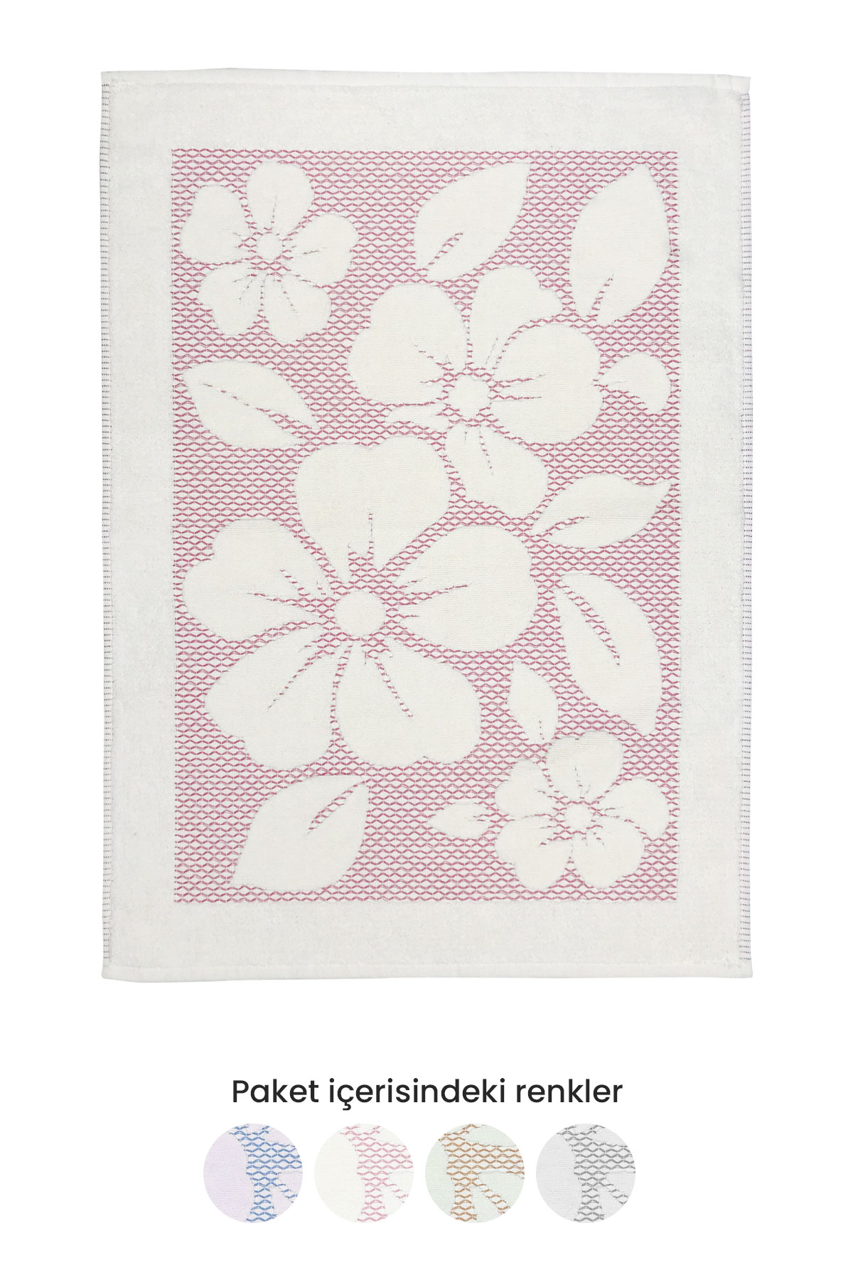 Fiesta Ayak Paspası Papatya Kardelen Bukle Jakarlı 50x70 - Thumbnail