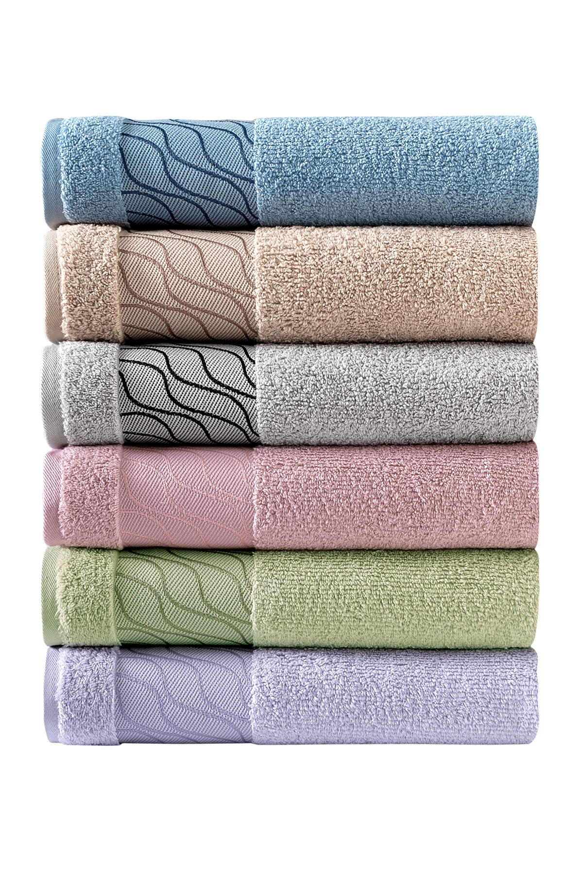 Fiesta Banyo Havlusu Bukle Jakarlı Deluxe Mihra 90x150 - Thumbnail