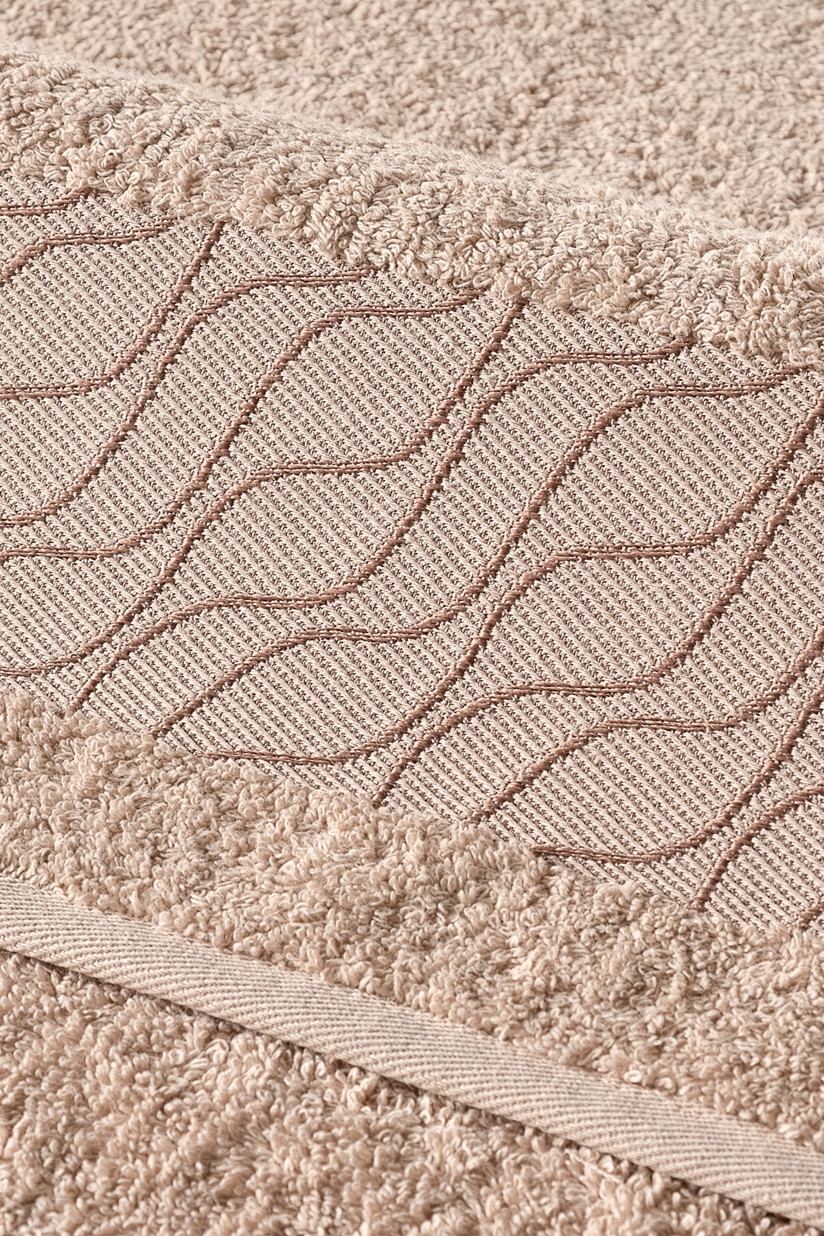 Fiesta Banyo Havlusu Bukle Jakarlı Deluxe Mihra 90x150 - Thumbnail