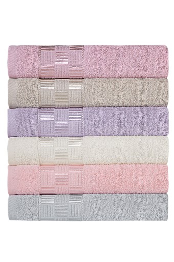 FIESTA - Fiesta Banyo Havlusu Jakarlı Damaks 90x150Cm (1)