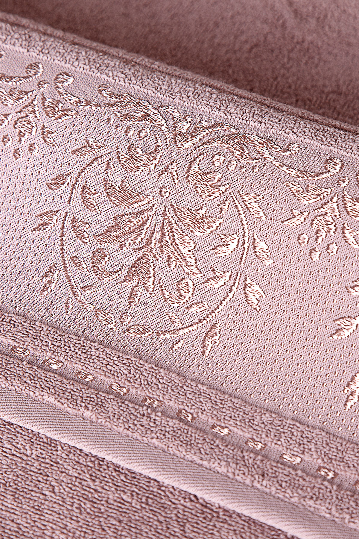 Fiesta Banyo Havlusu Jakarlı Elinda 90x150Cm - Thumbnail