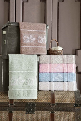 FIESTA - Fiesta Banyo Havlusu Jakarlı Güldalı 90x150