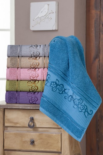 FIESTA - Fiesta Banyo Havlusu Jakarlı Sena 90x150Cm