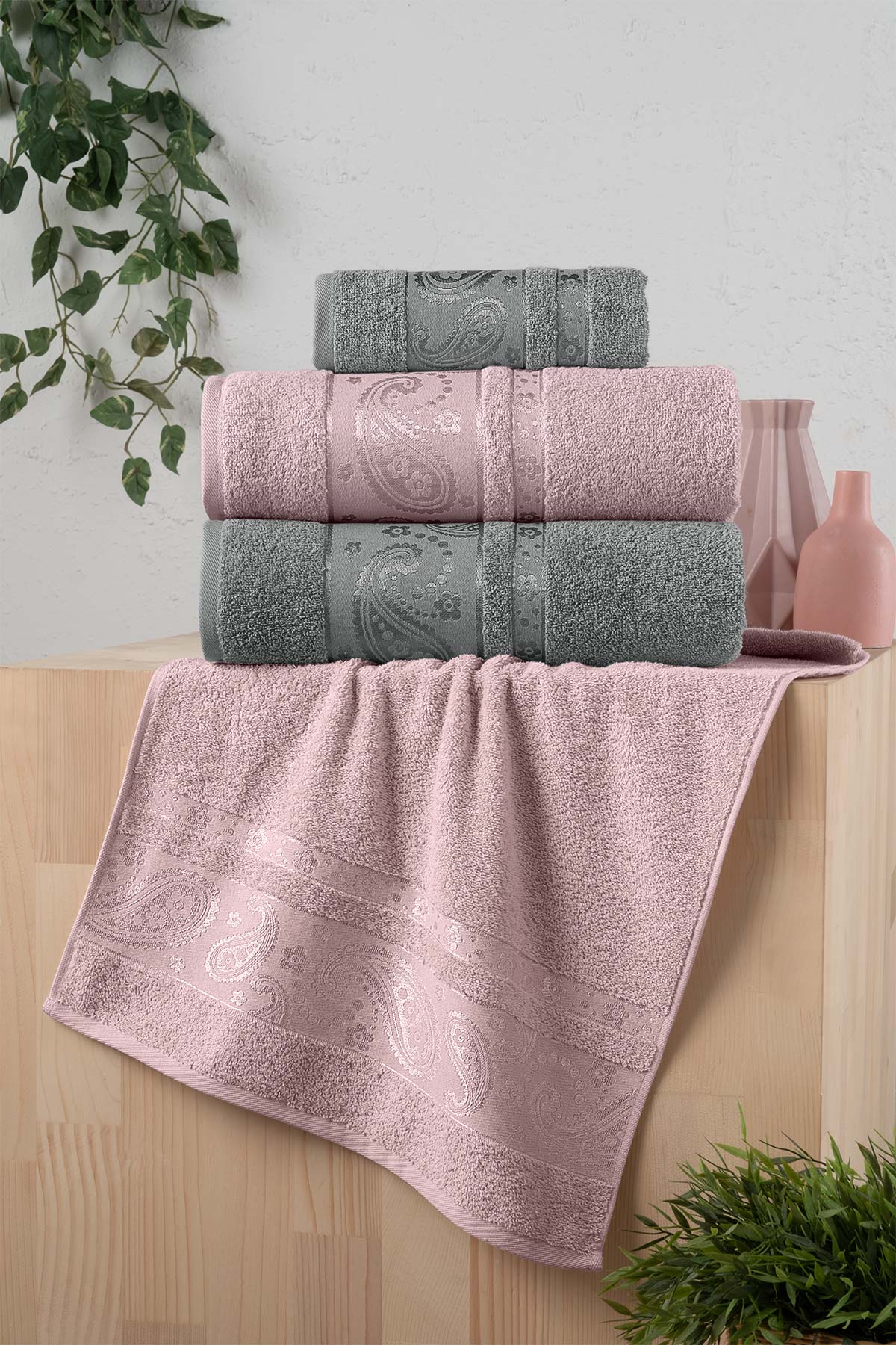 Fiesta Bukle Jakarlı Hamam Takımı - Thumbnail