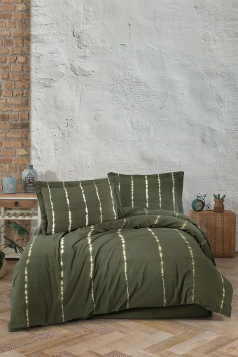 FIESTA - Fiesta Çift Kişilik Nevresim Takımı Hasna Natural Batik (1)