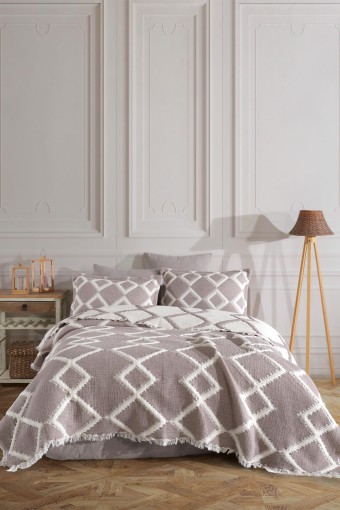 FIESTA - Fiesta Çift Kişilik Yatak Örtüsü Takımı Jeremiy Pamıuk (1)