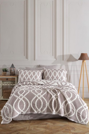 FIESTA - Fiesta Çift Kişilik Yatak Örtüsü Takımı Libera Pamıuk (1)