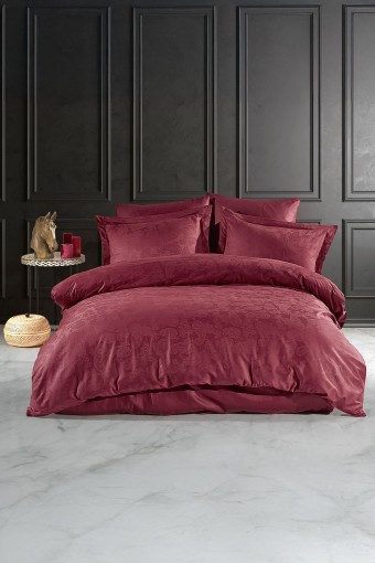 FIESTA - Fiesta Çift Kişilik Nevresim Takımı Saten Jaquard 82 Tel