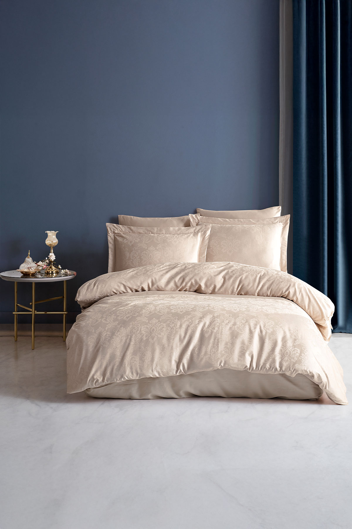 Fiesta Çift Kişilik Nevresim Takımı Saten Jaquard 82 Tel - Thumbnail