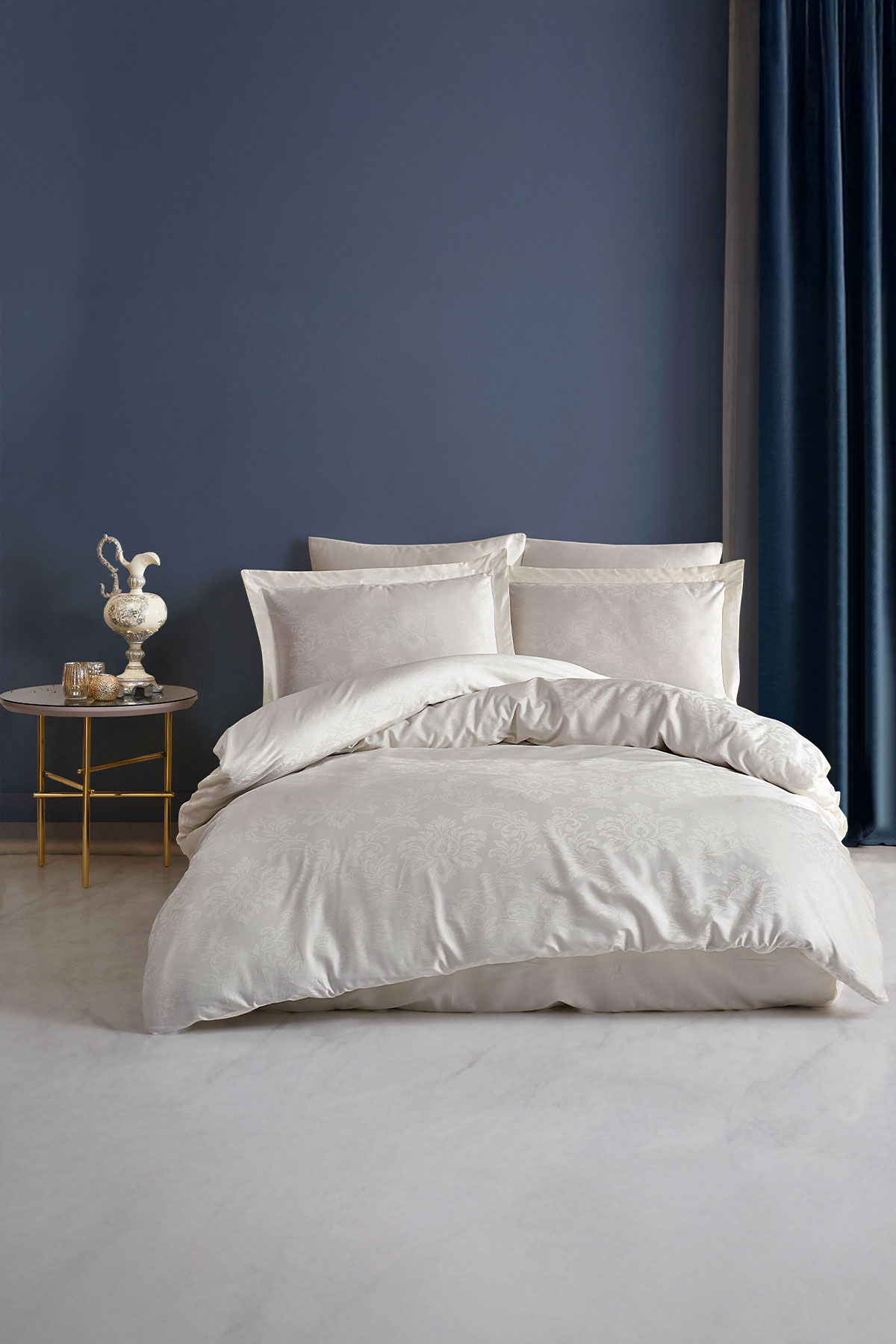 Fiesta Çift Kişilik Nevresim Takımı Saten Jaquard 82 Tel - Thumbnail