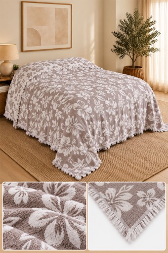 FIESTA - Fiesta Tek Kişilik Yatak Örtüsü 180X260 Müslin Ayliz (1)