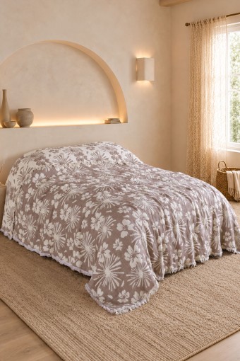 FIESTA - Fiesta Tek Kişilik Yatak Örtüsü 180X260 Müslin Güzide (1)
