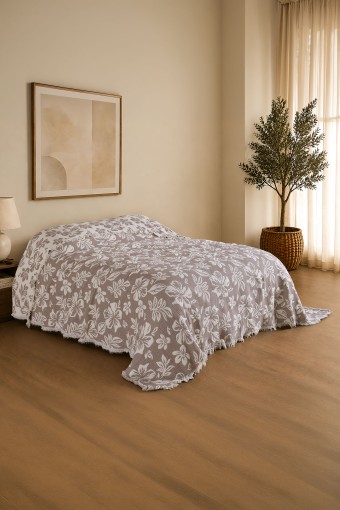 FIESTA - Fiesta Çift Kişilik Yatak Örtüsü 240X260 Müslin Ayliz (1)