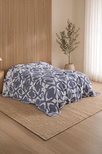 FIESTA - Fiesta Çift Kişilik Yatak Örtüsü 240X260 Müslin Derin