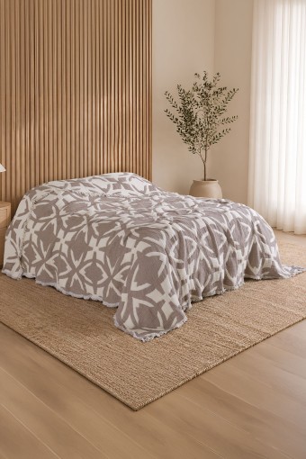 FIESTA - Fiesta Çift Kişilik Yatak Örtüsü 240X260 Müslin Derin (1)
