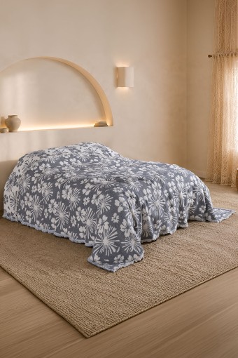 FİESTA - Fiesta Çift Kişilik Yatak Örtüsü 240X260 Müslin Güzide (1)
