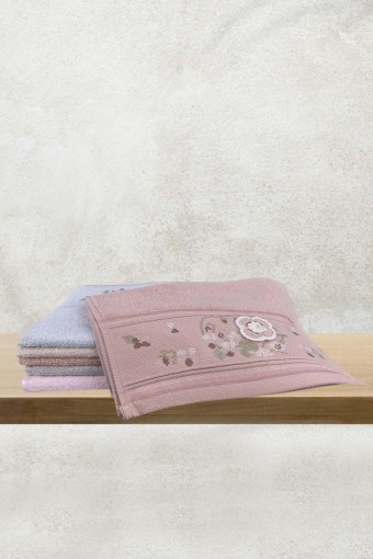 FIESTA - Fiesta Defne Bambu 3D El İşi Nakışlı Mutfak Havlusu 30x50