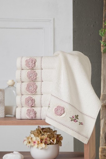 FIESTA - Fiesta Duygu El Yüz Havlusu Nakışlı 30x50 50x90