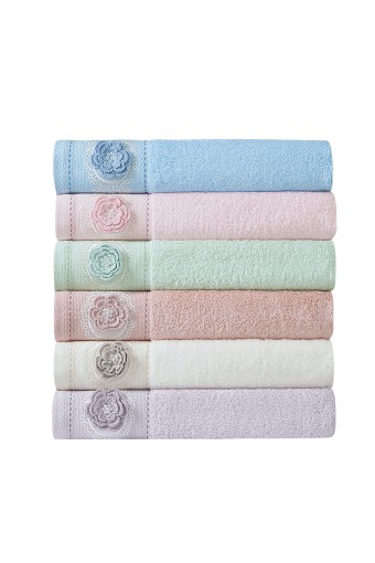 FIESTA - Fiesta El Yüz Havlu Bambu Duygu Nakışlı 50x90 (1)