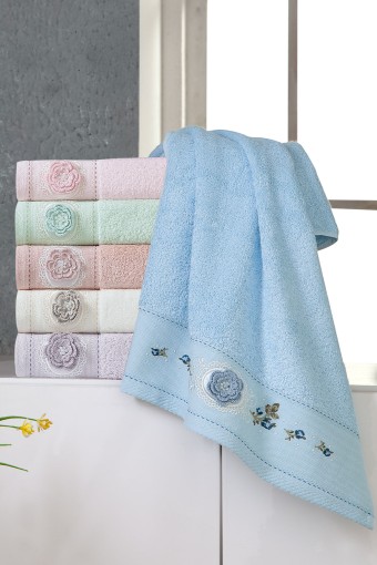 FIESTA - Fiesta El Yüz Havlu Bambu Duygu Nakışlı 50x90 (1)