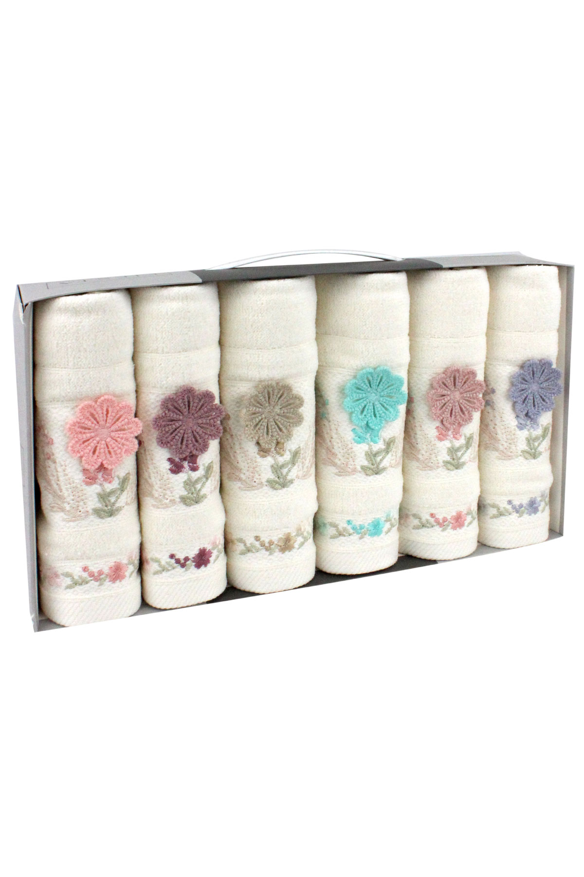 Fiesta El Yüz Havlu Soft Bukle Jakarlı 30x50 - Thumbnail