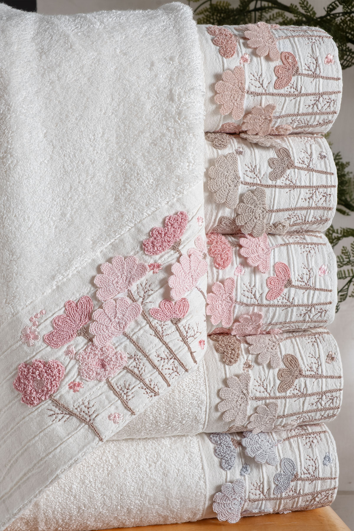 Fiesta El-Yüz Havlusu Bürümcük Kapama Bambu 50x90 - Thumbnail