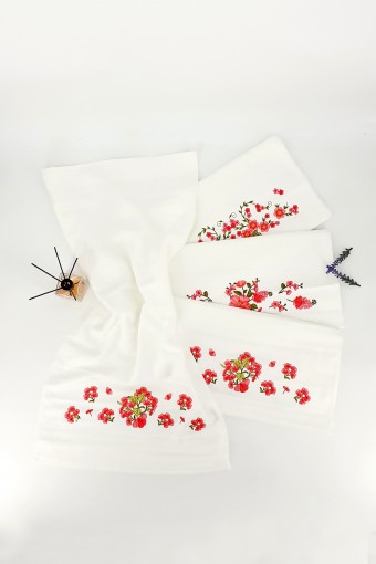 FIESTA - Fiesta El-Yüz Havlusu Cotton Renkli Nakışlı Boyama 50x90