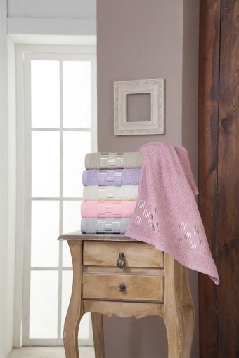 FIESTA - Fiesta El-Yüz Havlusu Damaks Premium Bukle Jakarlı 50x90 cm