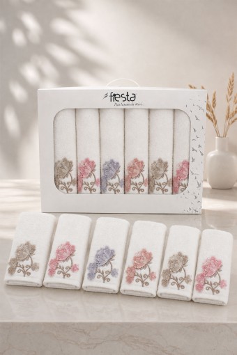 FIESTA - Fiesta El-Yüz Havlusu Gökçe Bürümcük Kapama Bambu 50x90 (1)