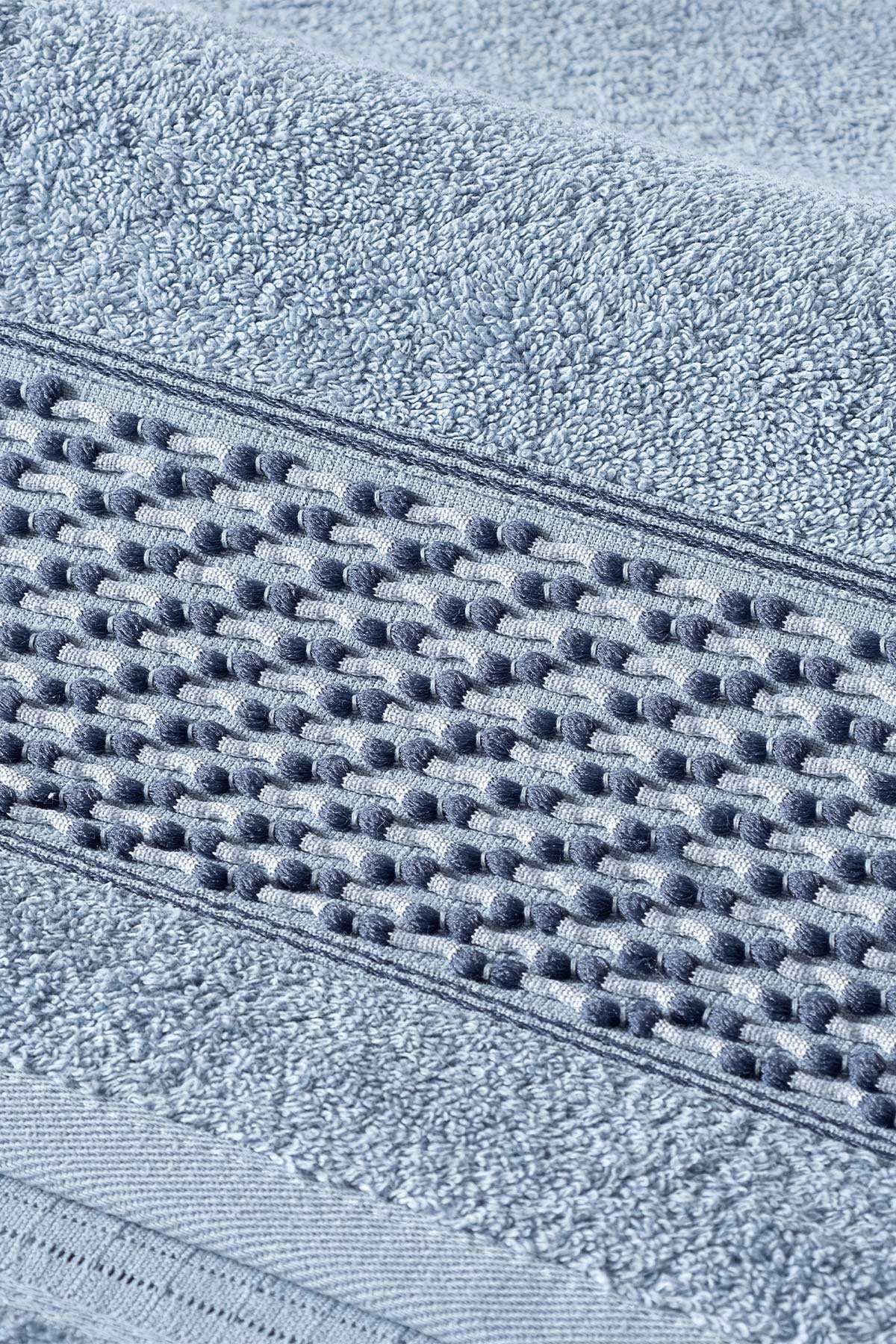 Fiesta El-Yüz Havlusu Jakarlı Fiyonk 50x90 - Thumbnail