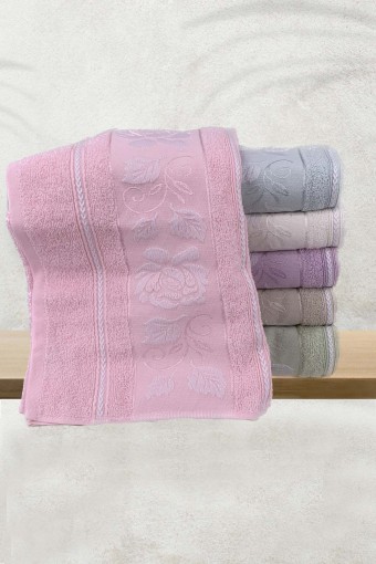 FIESTA - Fiesta El-Yüz Havlusu Jakarlı Güldalı 50x90Cm (1)