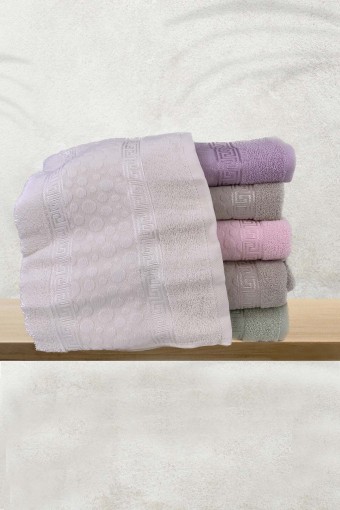 FIESTA - Fiesta El Yüz Havlusu Jakarlı Kartanesi Desen 50x90