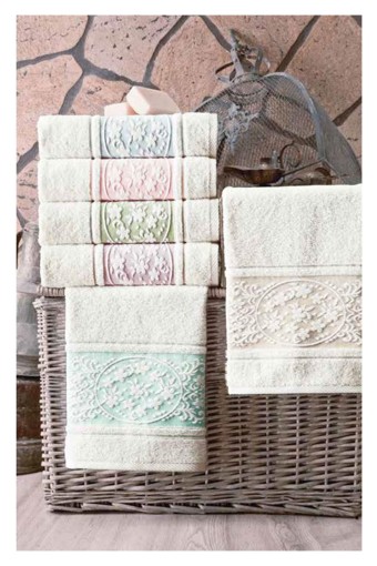 FIESTA - Fiesta El-Yüz Havlusu Papatya Jakarlı 50x90