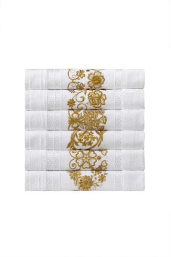 FIESTA - Fiesta El-Yüz Havlusu Soft Altı Simli Nakışlı 50x90 (1)