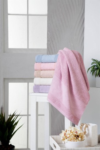 FIESTA - Fiesta El-Yüz Havlusu Yaprak Premium Bukle Jakarlı 50x90 cm (1)